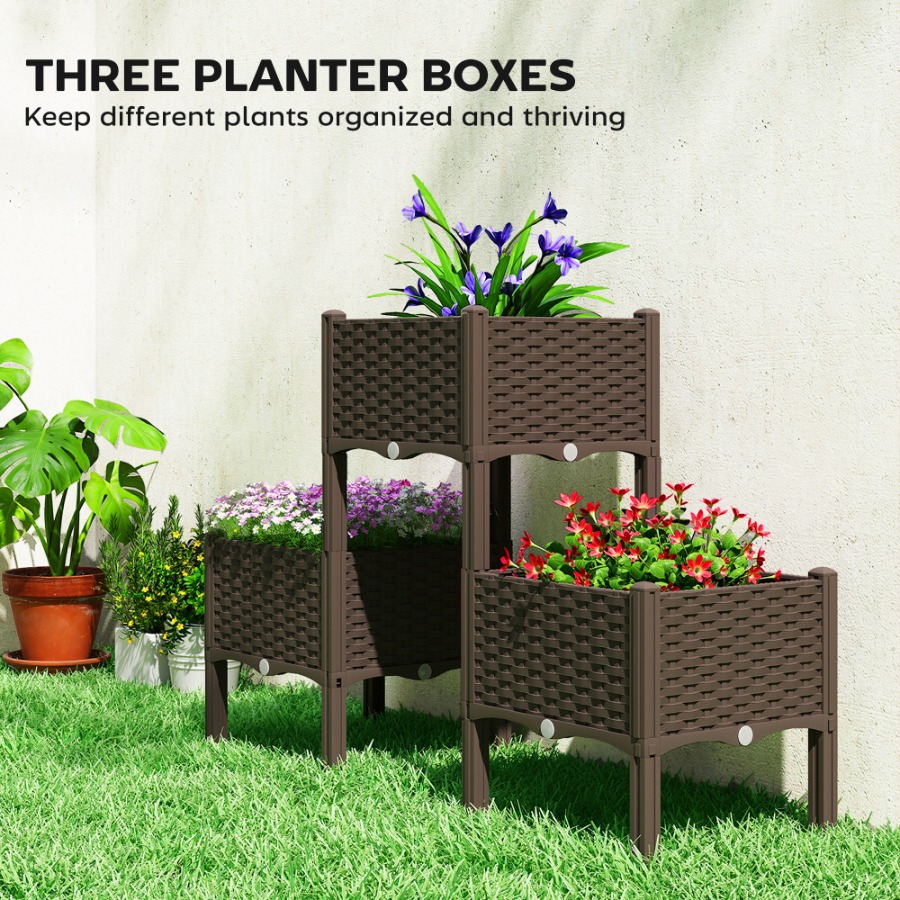 Plastic Raised Garden Bed with - đánh giá và giá Self-Watering Planter