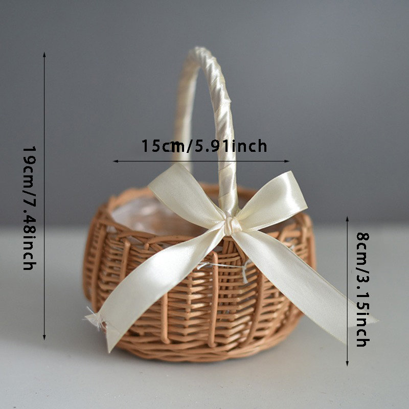 Hand-woven Wedding Flower Bask - đánh giá và giá Gardening Tools Girls