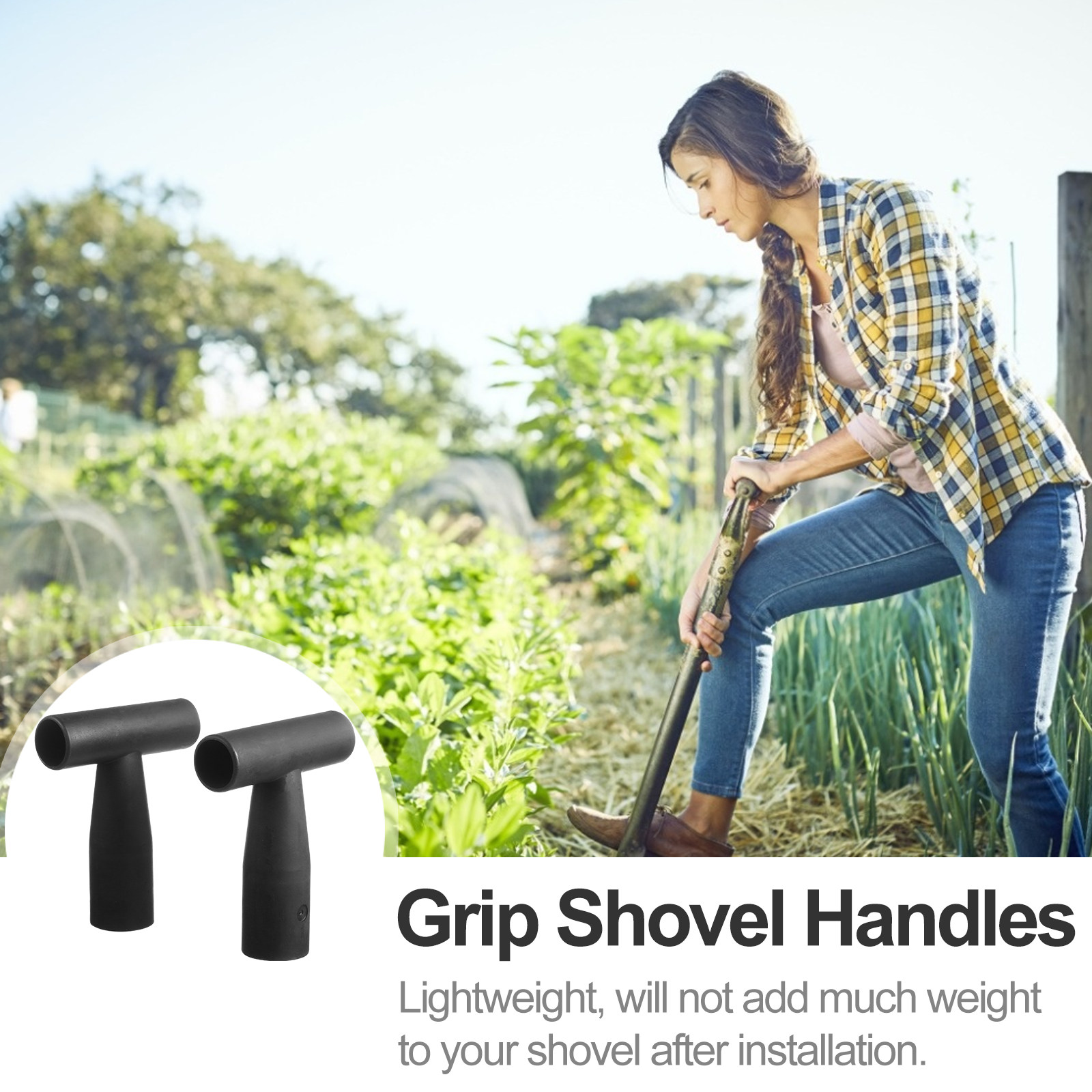 2Pcs T-Design Shovel Handle Re - đánh giá và giá Spade Digging Fork